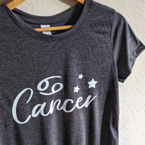 ✨Cancer Zodiac♋ Graphic Soft Blend Tee ✂️HANDCRAFTED! - Picture 4 of 11